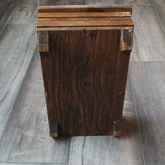 Vintage Wooden Jewelry Box with Tree Design Treasure Box - Picture 5 of 12